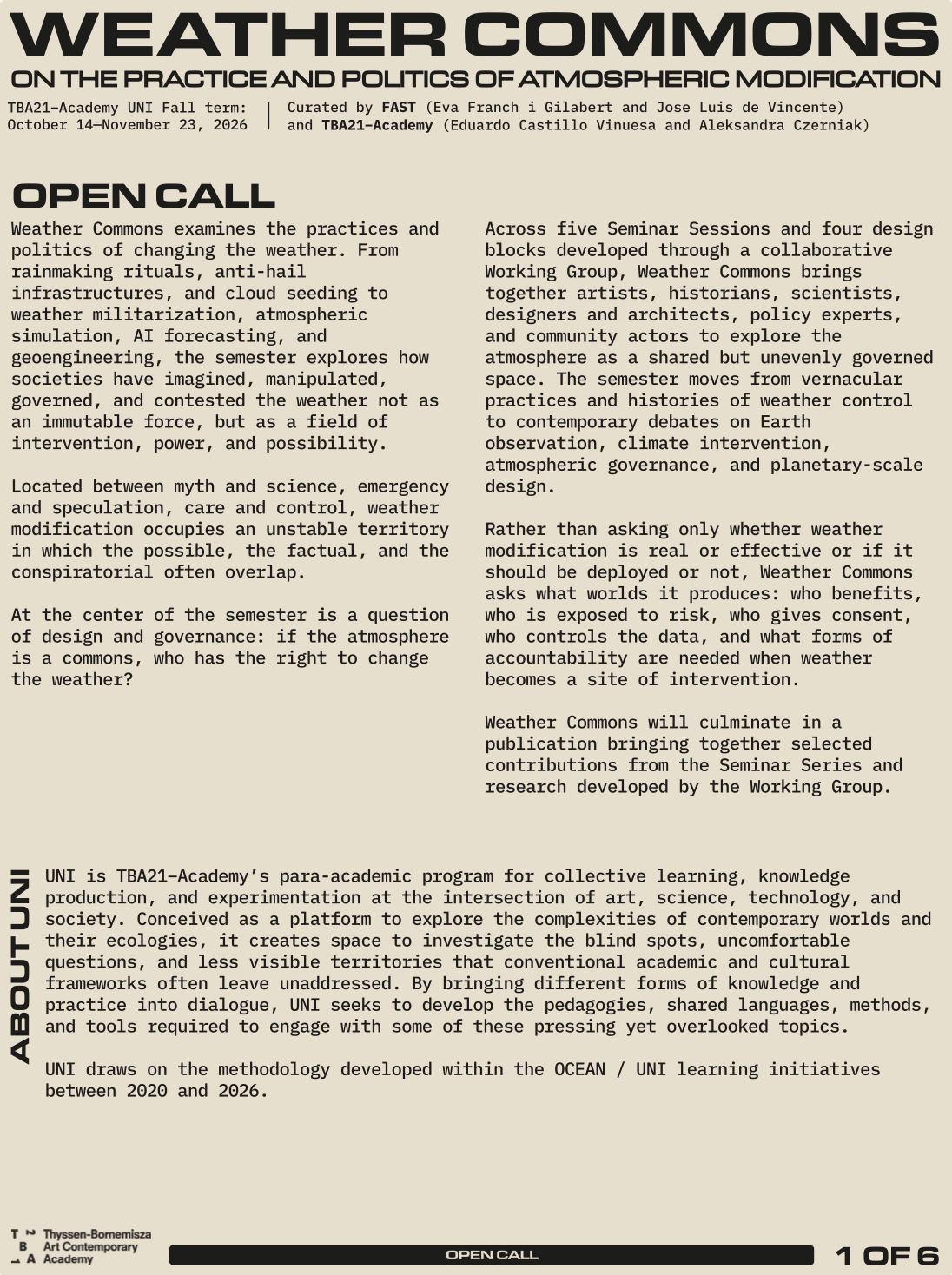 Open Call
